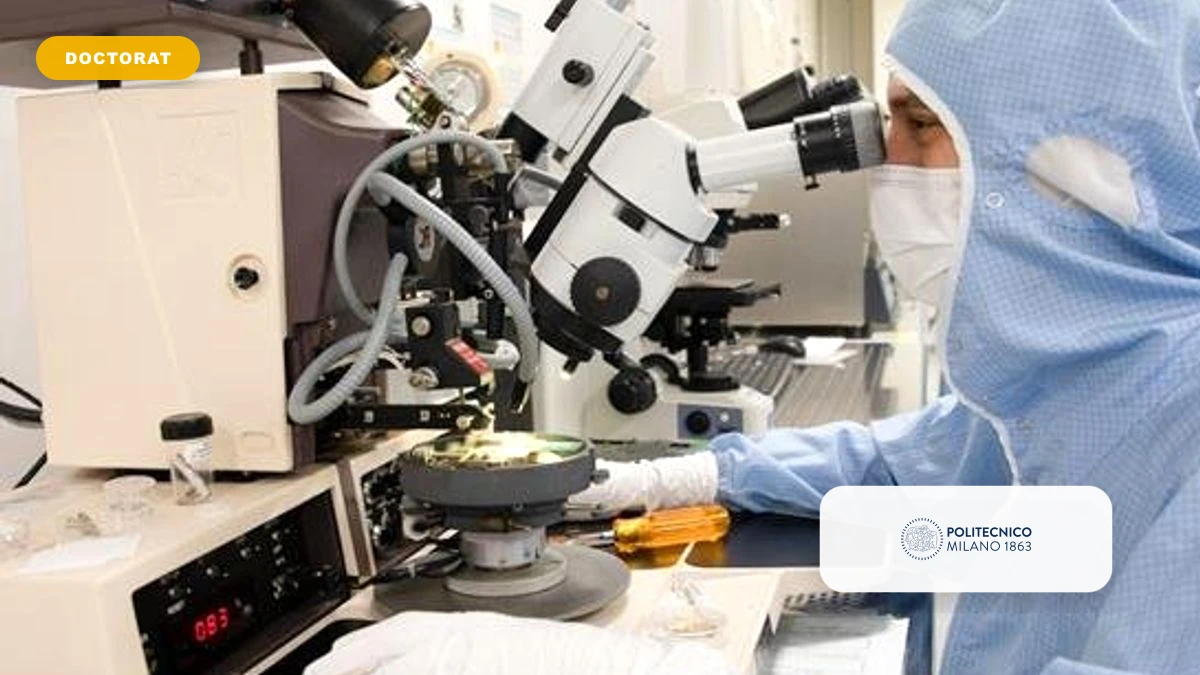 Politecnico di Milano : 1er appel PhD 42e cycle 2026-2027